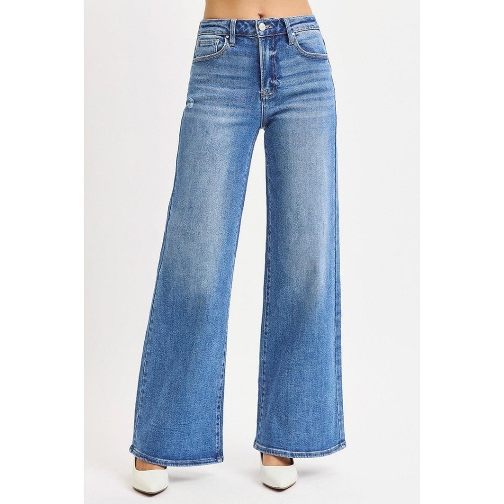 Risen Los Angeles High Rise Wide Leg Jeans Women's Size 11/30 - Picture 2 of 14